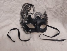 Unbranded Masquerade Mardi Gras Women's Eye Mask Peacock Design