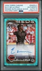 Elly De La Cruz 2024 Topps Chrome Aqua Wave Refractor Auto RC #/199 PSA 10 AU