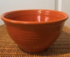 Vintage Bauer Pottery Ringware #12 Mixing Bowl — Orange Los Angeles 9.5" X 5."