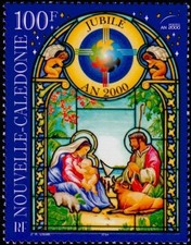 Timbre Nouvelle Calédonie n°837 Année Sainte 2000