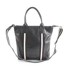Bally leather 2WAY shoulder bag crossbody messenger commuting tote genuine