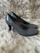 Gabor Grey Mottle Patent Court Heel Shoes - BNWOT - Size UK 5