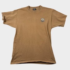 Vtg Springville Rotary Sunday In The Park Shirt Mens M Brown SOL Made in USA