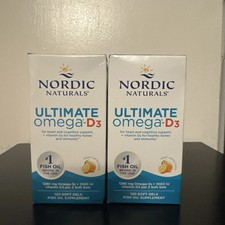 Nordic Naturals Ultimate Omega-D3 240 Soft Gels pack of 2