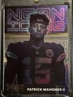 2022 PANINI SELECT #NI-3 NEON ICONS PATRICK MAHOMES III