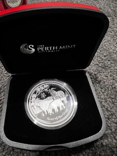 2015 1 oz silver Australian Lunar Series II Goat Proof - Picture 2 of 3