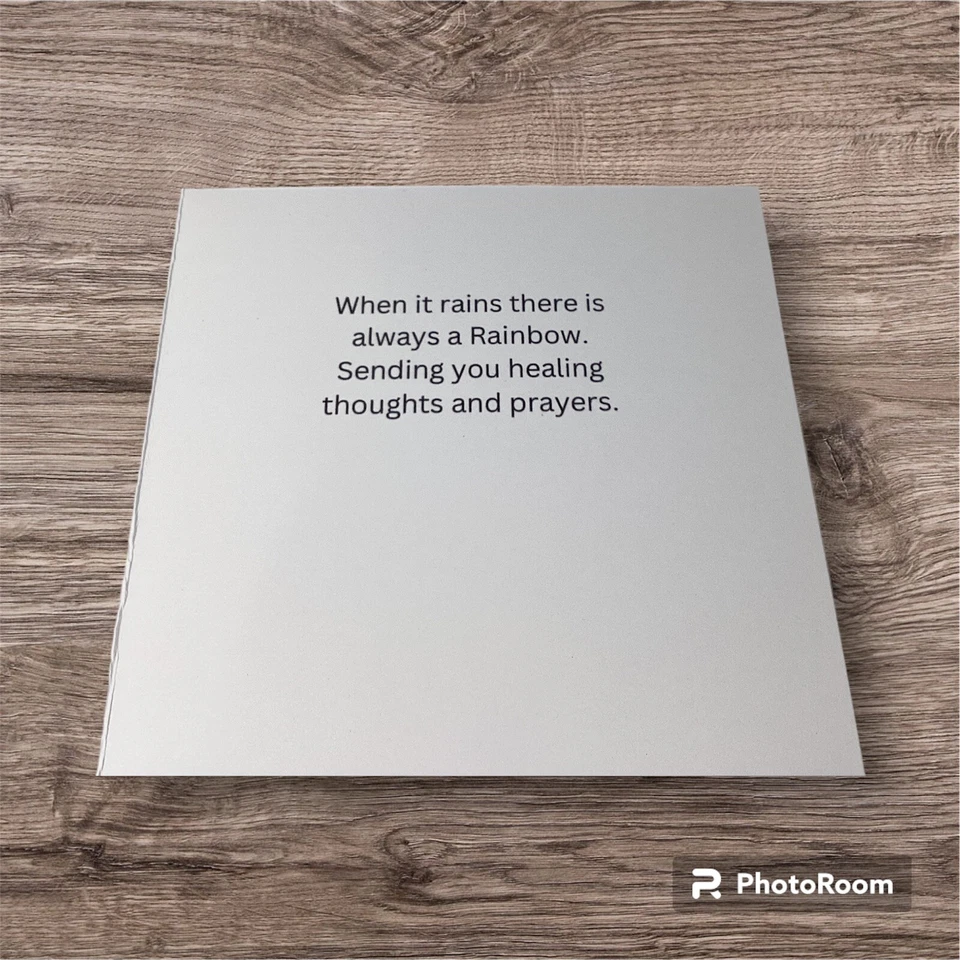 5x5 Inches Get Well Soon Greeting Card Feel Better Soon For Him Her HM - Image 2 of 2