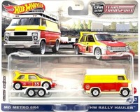 Hot Wheels Premium Car Mg Metro 6R4 + Hw Rally Hauler HCR29