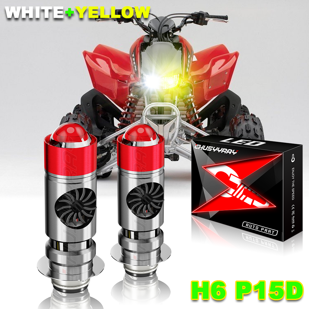 For Honda TRX450ER 2006 2007 2008 2009 H6 H6M LED Headlight Bulbs