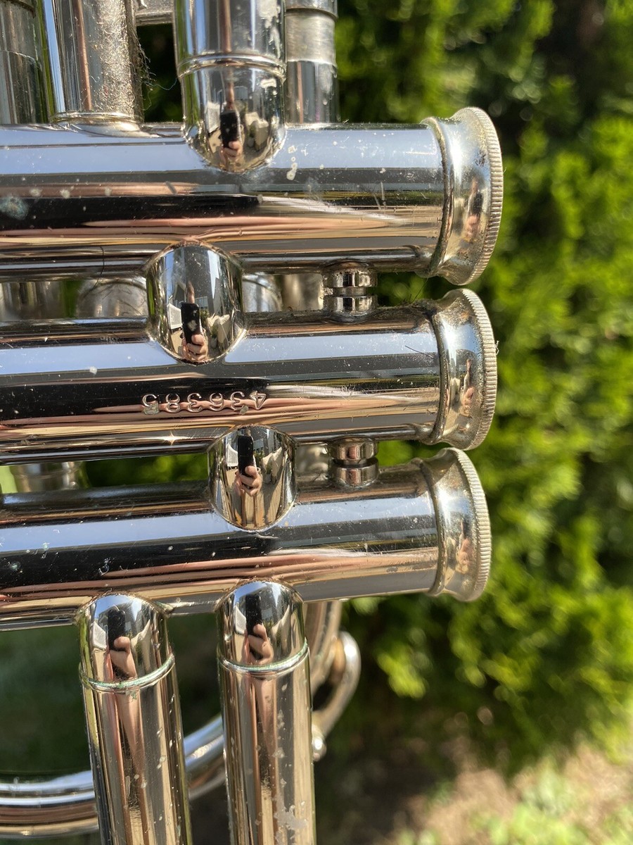 Vintage 1960's Silver Holton Galaxy Cornet With Original