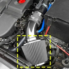 RED 3" 76mm  Inlet Cold Air Intake Cone Replacement Quality Dry Air Filter Cars