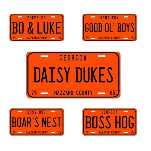 HAZZARD COUNY LICENSE PLATE Any State Customized Aluminum auto ATV Motorcycle - Imagen 2 de 32