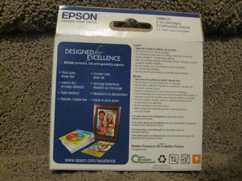 Epson T200520 Cyan Magenta Yellow Ink Cartridge Genuine # 200 11.2024 - Picture 3 of 5