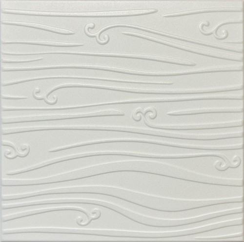 Home Decor, Deckenfliesen, zum Aufkleben, Schaumstoff, 20"x20" R102W, 8 Stück Paket Uni Weiß - Bild 1 von 2