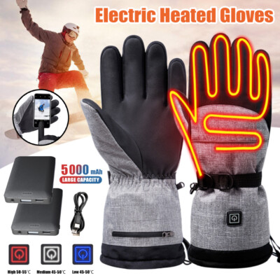 Heatguard Unisex Heated Gloves Waterproof Heating Gloves For