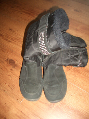 Stiefel von Bama, Größe 35, schwarz, Wildleder