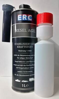  ERC Diesel Agil 1L + Dosierflasche Diesel Stabilisator Additiv Reiniger DLG