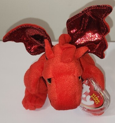 Ty Beanie Baby Y DDRAIG GOCH the Red Dragon 6