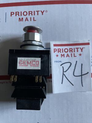 GEMCO 404L43115PP5  Red Push Button 12 Volt Input Old Stock