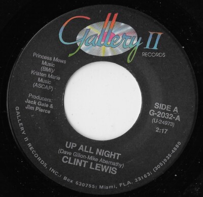 Up All Night / A Mile Or Two Down The Road / Clint Lewis NM