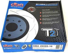 NEW DBA DBA2659S-10 Rear T-slot Uni-Directional Rear Slotted T2 Disc Brake Rotor