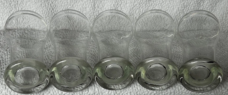 Juego de 5 vasos de cerveza Libbey transparentes de 5”H x 2 3/8”W estrella en el grifo inferior vasos de cerveza Foto 3 de 4