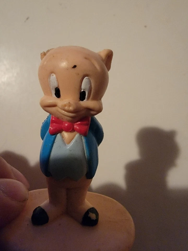1987 Arbys ПВХ ПОРКИ СВИНЬЯ Warner Bros Looney Tunes 1980-е мини-фигурка - Изображение 2 из 4