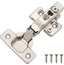 DecoBasics Full Overlay Soft Close Cabinet Hinges for Kitchen Cabinets 6 Pieces