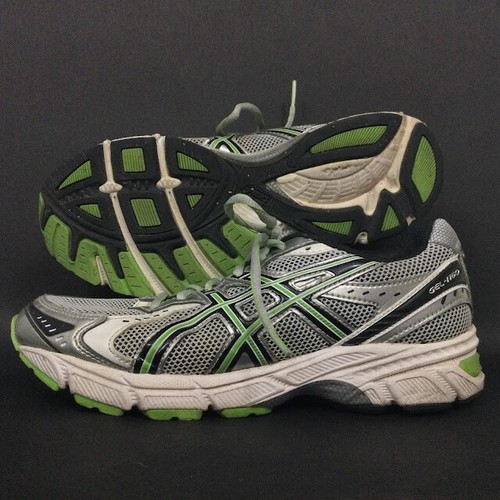 Asics Gel-1160 - Men's Sz 6 - Gray w/Green \u0026 Black Running Jogging Shoes -  C038N | eBay