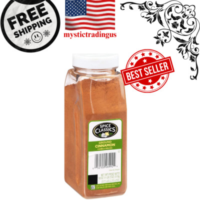 Ground Cinnamon 18 oz One 18 Ounce Container of Ground Cinnamon Powder Perfe NEW