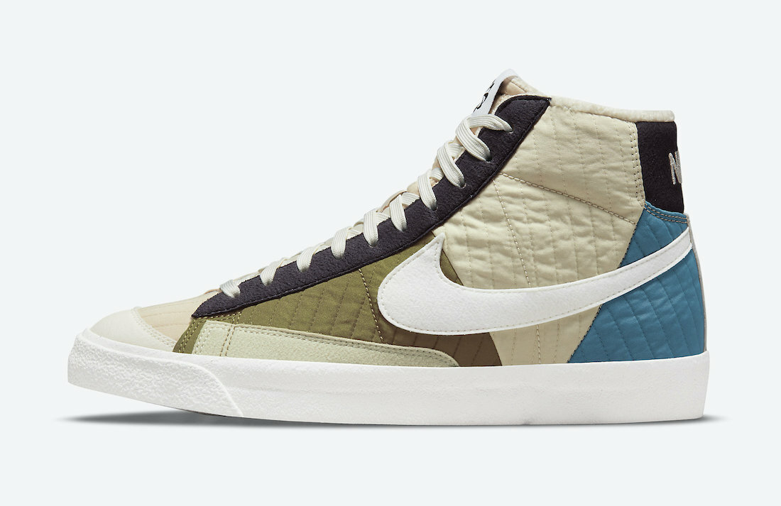Nike Blazer Mid 77 LX NN Toasty Rattan Quilted Beige Sail Kelp DD8024-200 Size 9-image
