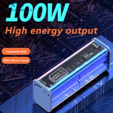 Kit de caja de banco de energía estuche cargador de batería rápido PD 22,5 W HÁGALO USTED MISMO para batería 18650 de 8 piezas