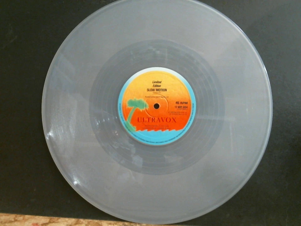 ULTRAVOX  Slow Motion  12" single  CLEAR VINYL limited edition 1979  Synth Pop   Foto 3 de 4