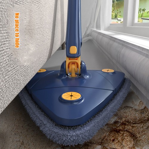 Wischmopp mit Auswringfunktion 360° Drehbarer Teleskop Dreieck Bodenwischer NEU - Bild 4 von 21