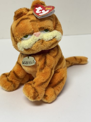 Ty Beanie Babies GARFIELD the Movie Cat Plush Stuffed Animal Tag Collar 2004 - Picture 10 of 10