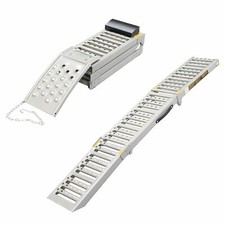 Set 2x Rampa di Carico Metallo Pieghevole Max 1600KG 2m Moto Auto ATV