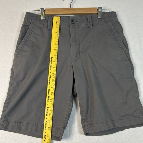 Sonoma Mens Khaki Gray Shorts 32 Waist Pockets Zipper Cotton Casual - Picture 3 of 10