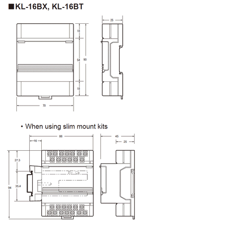 1 pz KEYENCE KL-16BT PLC Controller programmabile nuovo di zecca con scatola - Foto 3 di 3