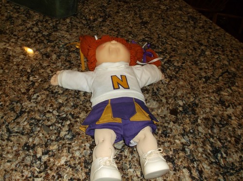 Cabbage Patch Kids Doll 1985 Red Hair Northwestern  IL Dolls Girl Green 85 VTG - Picture 21 of 21