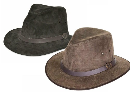 Eureka Mens Stockade Leather Fedora 