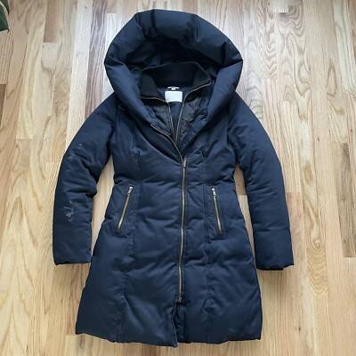 Veste manteau parka femme Soia Kyo Sonny sport bleu marine duvet
