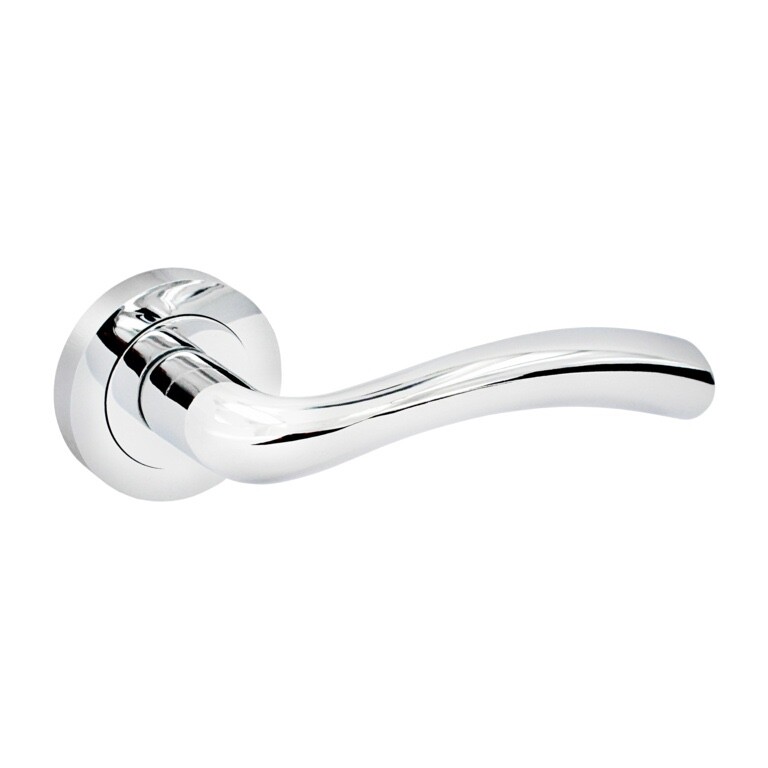 Smiths Capri Lever on Rose Internal Door Handle Set Pair - Polished Chrome
