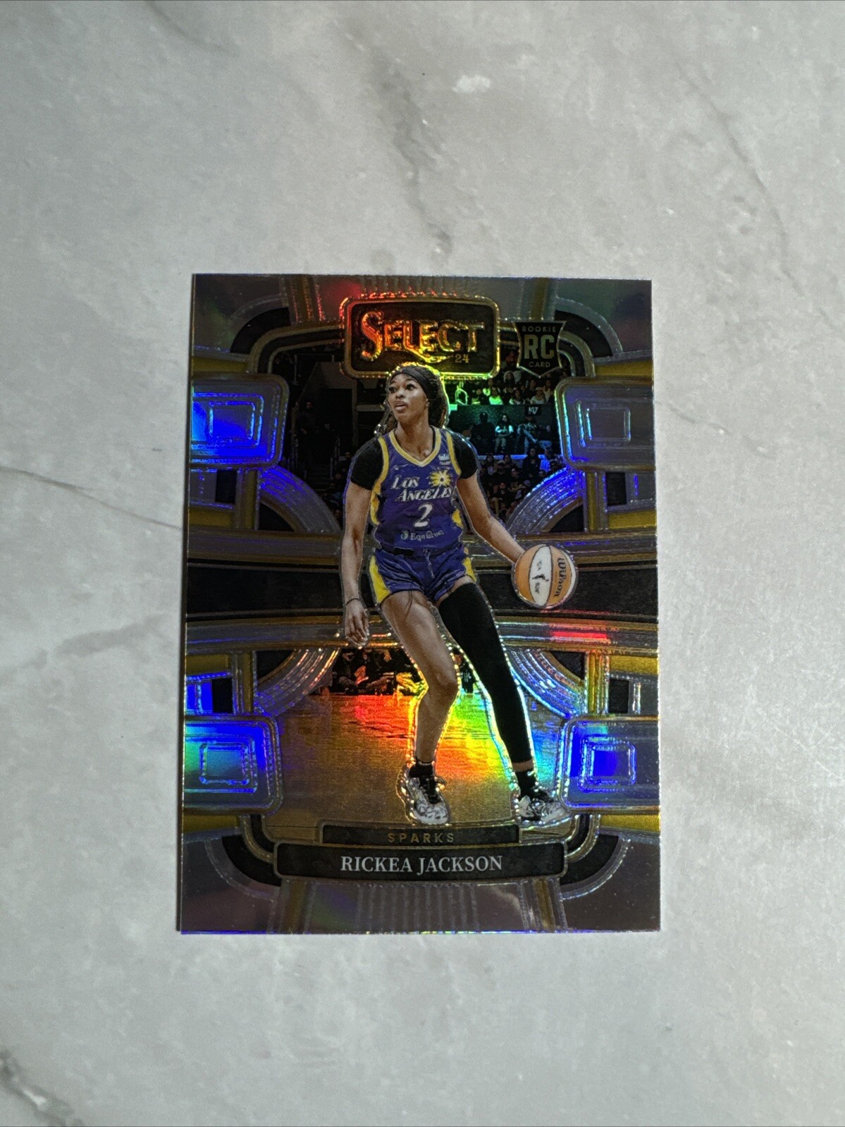 2024 Rickea Jackson Panini Select WNBA Concourse Silver Prizm Rookie Card #58