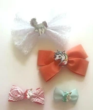 Handmade Hair Bows - Fantasy - Fairy, Princess, Unicorn, Dragon - Bows