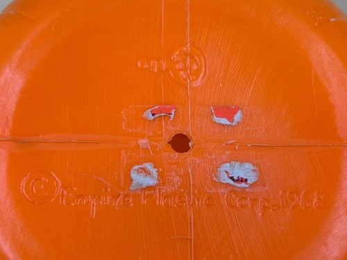 NEW Vintage 1968 Empire Plastic Pumpkin w/ Carry Strap Halloween Trick or Treat - Picture 5 of 8