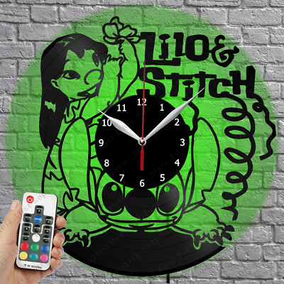 Stich  LED Clock Vinyl Record Wall Clock Led Light Wall Clock 2563