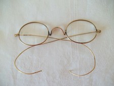 Vintage Gold Tone Full Rim Frames Glasses Eyeglasses