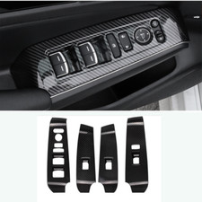 Carbon Fiber Interior Door Cover Armrest Trim 4pcs For Honda Civic 2022 2023