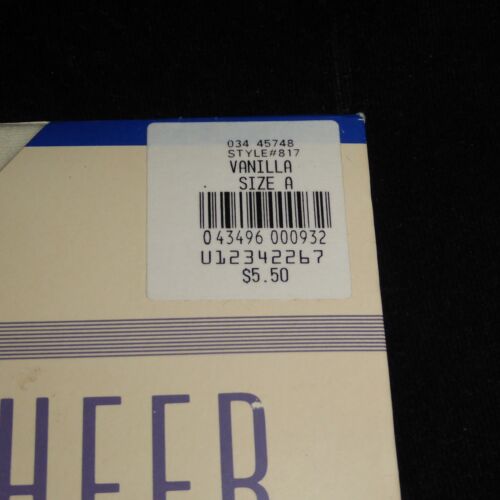 Vintage Nordstrom Silken Sheer Hosiery Pantyhose Size A Vanila White Control Top - Picture 3 of 7