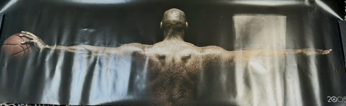 MICHAEL JORDAN “Tattoo Wings 2005” NIKE 20th Anniv. Poster